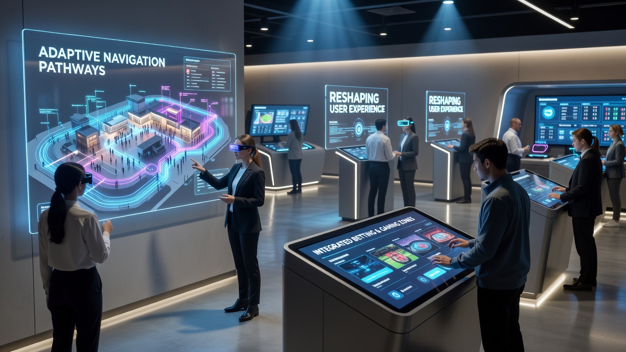 Dynamic navigation adjustments in real-time gaming and betting interfaces