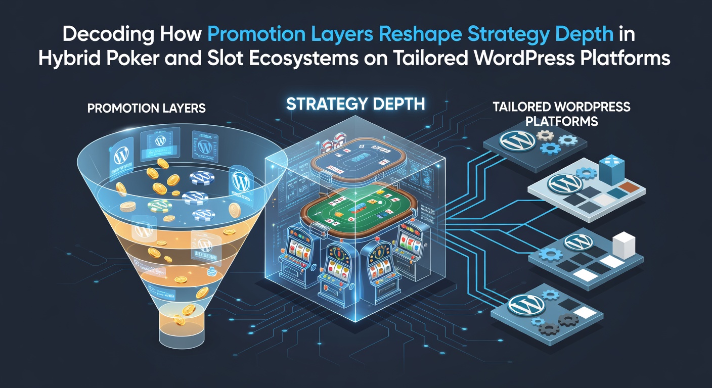 Hybrid poker and slot game interfaces displayed on a customized WordPress casino platform with layered promotion overlays