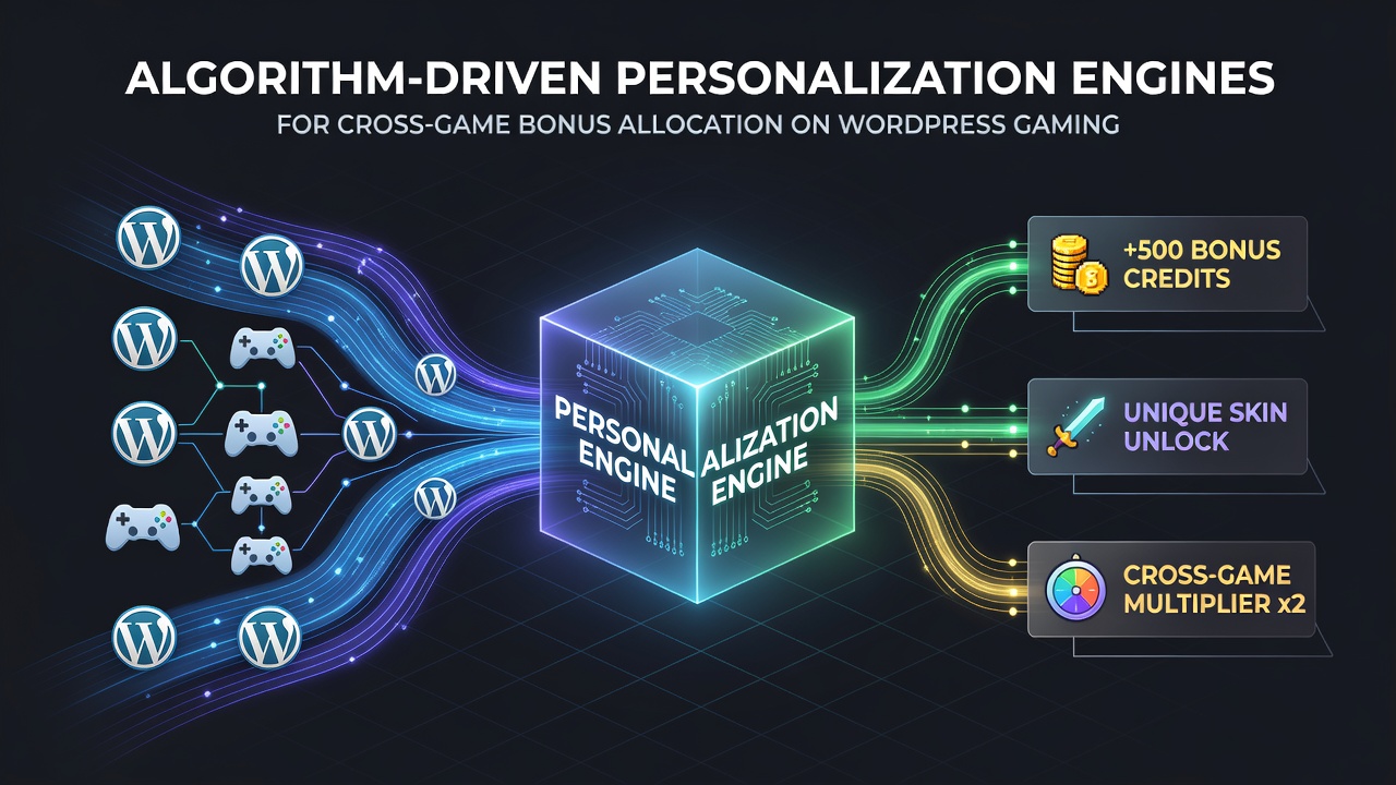 WordPress dashboard showing real-time bonus allocation across poker, slots, and sports betting modules powered by personalization algorithms