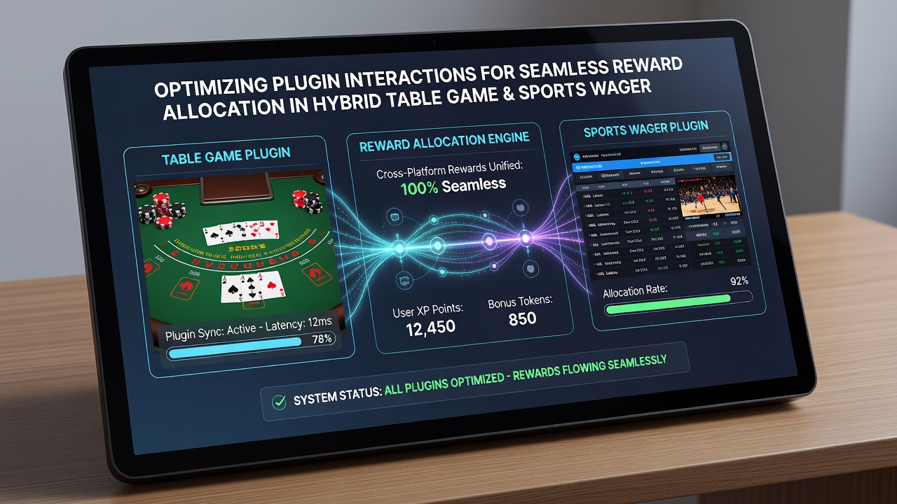Screenshot of plugin configuration panel for reward allocation in a hybrid gaming website builder